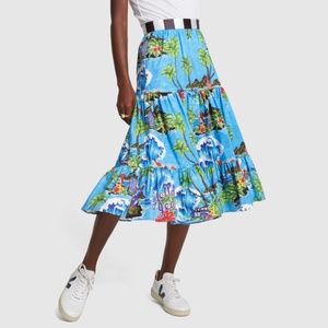 Stella Jean Gonnga Lunga Skirt